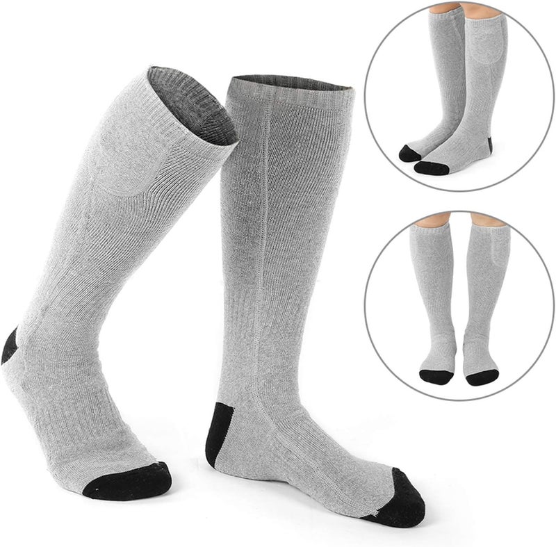 woobles Heated Socks, Electric Battery Operated Powered Thermal Cotton Socks Winter Foot Warmer for Hiking Hunting Ice Fishing - Image 2